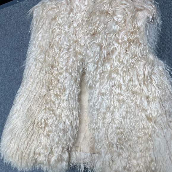 vintage rustic Tibetan lamb vest - Picture 3 of 4